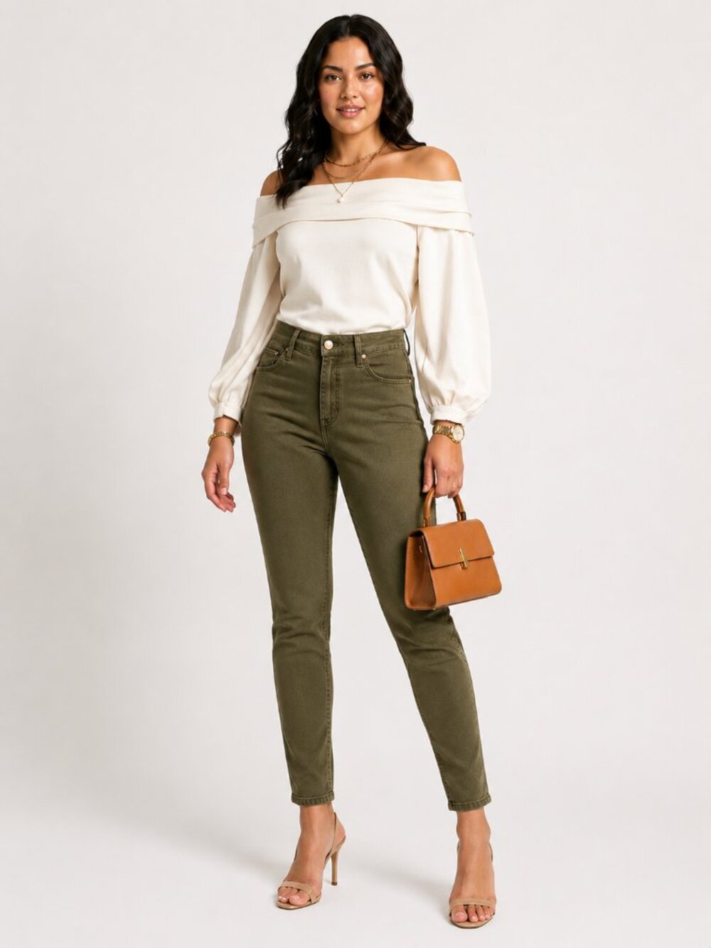 NWT Judy Blue Olive Green High Rise Skinny Jeans 15/32